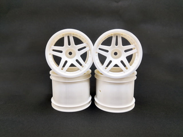 11106 HOBAO 1/10 TT WHEEL-WHITE, 4 PCS