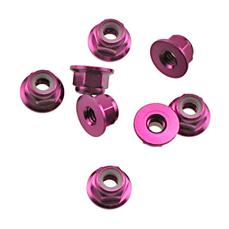 224222 ALUM NYLON NUT 4mm 8 PCS