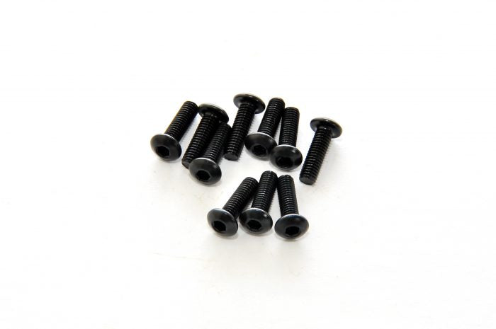 33310 M3x10mm HEX SOCKET BUTTON HEAD SCREWS, 10PCS