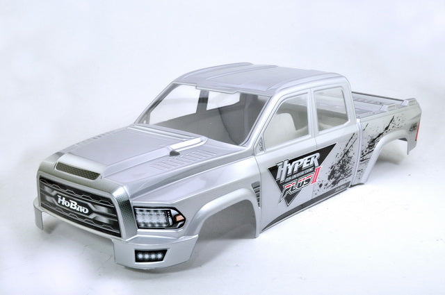 94111SV MT Plus II Painted Body Shell- Silver White