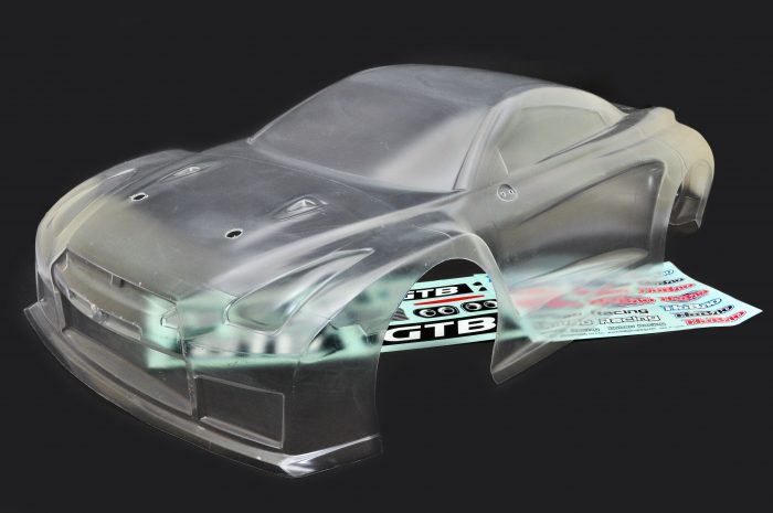 OP-0026 1/8 HYPER GTB ON-ROAD BODY SHELL -CLEAR (LONG)
