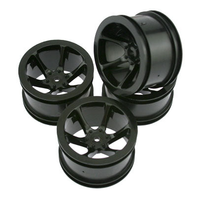 11274B Mini St 6-Spoke Wheel Set-Black