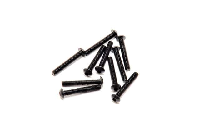 33320  M3x20mm HEX SOCKET BUTTON HEAD SCREWS, 10PCS