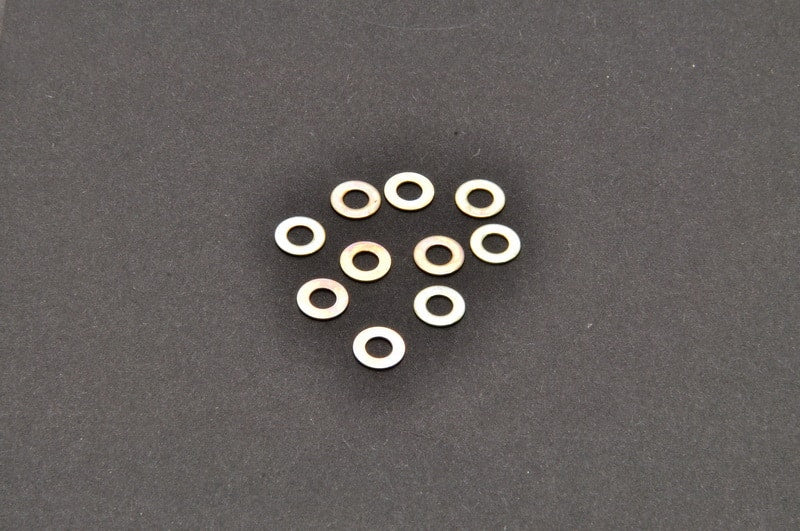 36812 STAINLESS SPACER 4x8x0.5 mm, 10PCS