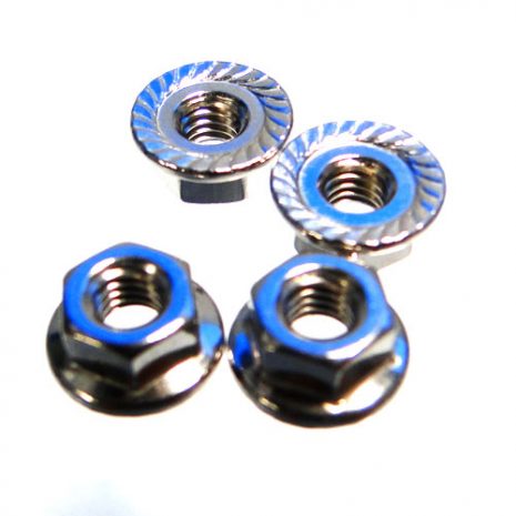 39005 NUT M3 WITH FLANGE