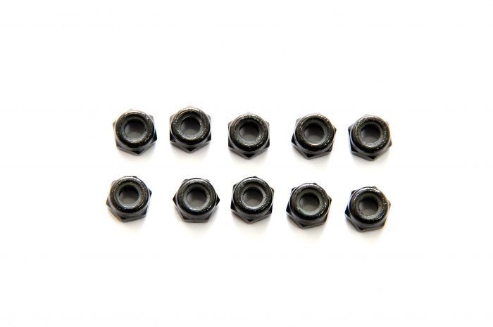 39009 NYLON NUT M4, 10 PCS