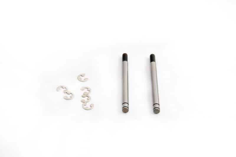 40041N SHOCK SHAFT W/ E CLIPS, 2PCS