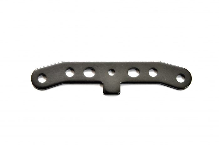 87040B REAR LOWER ALUM SUSPENSION PLATE - BLACK, 1PC