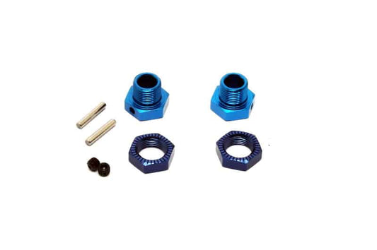 OP-0136N ALUM 17MM WHEEL HEX HUBS-SHORT