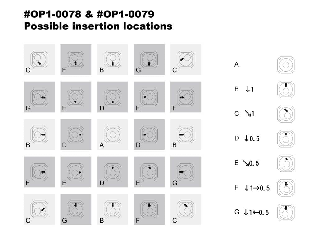 [OP-0179] NEW REAR ARM HOLDER POM PILL INSERTS (0.5 DEG), 16PCS