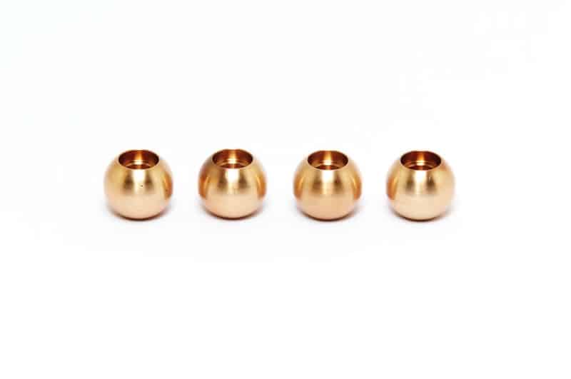 OP1-0081　HOBAO BRASS STEERING PIVOT BALL, 4PCS